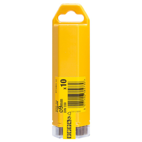 Сверло DEWALT по металлу 9*125 (10 штук в упаковке)   DT 5465