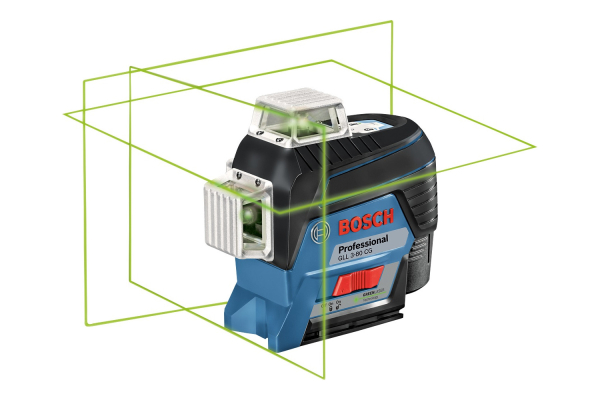 Лазерный уровень BOSCH GLL 3-80 CG + BМ 1 держатель + 12V + L-Boxx   0.601.063.T00