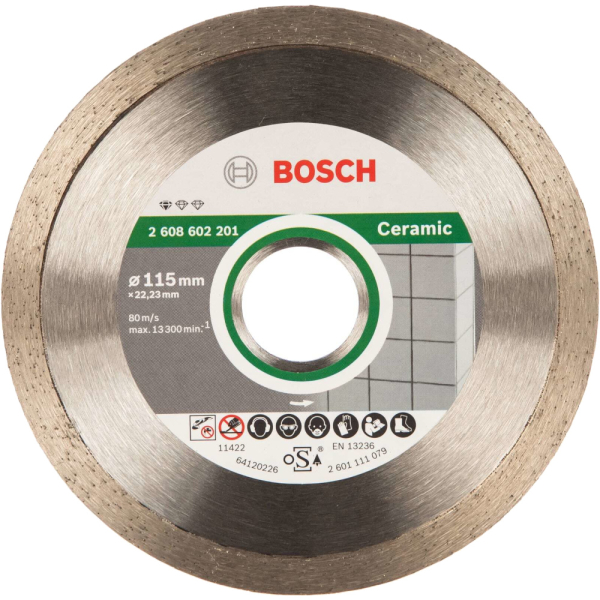 Диск алмазный BOSCH Ceramic 115*22.2 сплошной   2.608.602.201