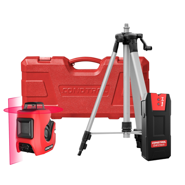 Лазерный уровень CONDTROL NEO X1-360 set + сканер проводки Drill Check  1-2-203