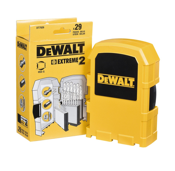 Набор сверл DEWALT DT 7926 по металлу из 29 штук