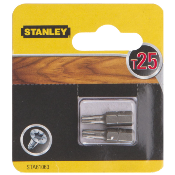 Набор бит STANLEY T 25*25мм из 2 штук  STA61063