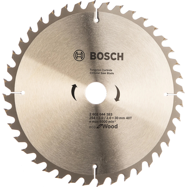 Диск пильный BOSCH WO ECO 254*30*40T