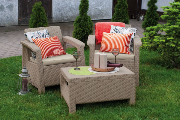 Комплект мебели KETER Corfu Weekend капучино   17197786РКП