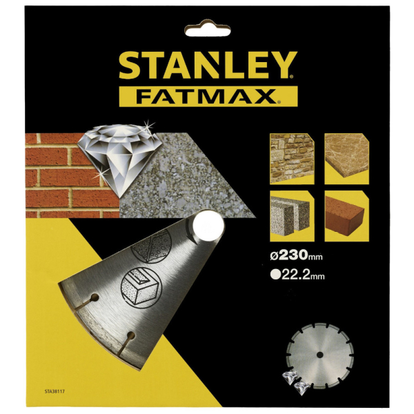 Диск алмазный STANLEY FatMax  230*22,2 сегмент   STA38117