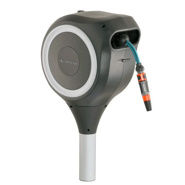 Катушка со шлангом автоматическая Gardena RollUp M белая  18616-20.000.00