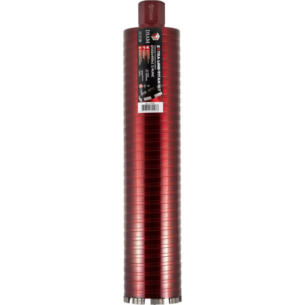 Сверло алмазное DIAM 102x450х1/4 UNC Extra Line Titan HIT по бетону   313038