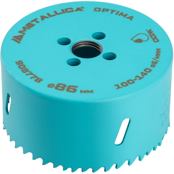 Коронка биметаллическая METALLICA Optima 86 мм 3 3/8" Vario 5/8-18UNF   908778