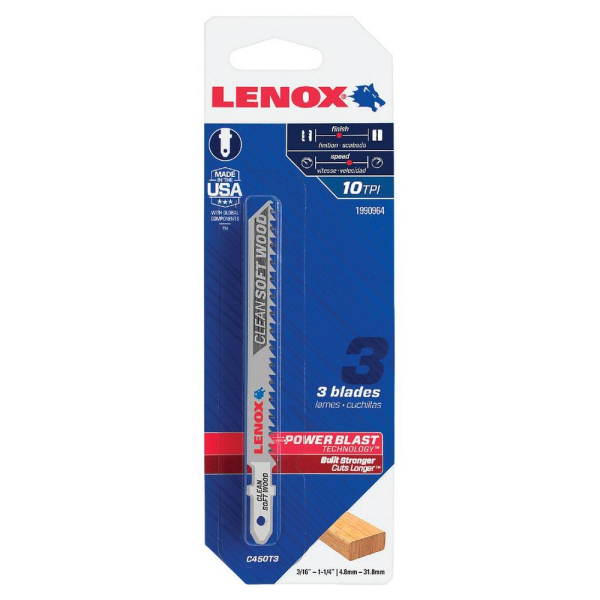 Пилочки Lenox C 450 T по дереву 3 шт