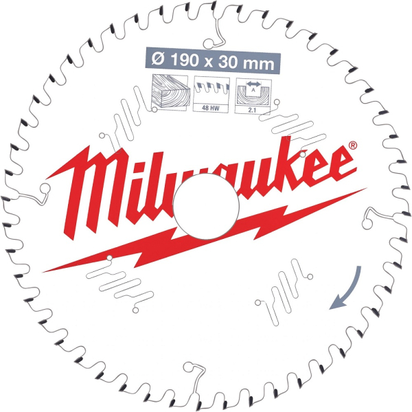 Диск п/п Milwaukee 190*30*48 мм  дерево