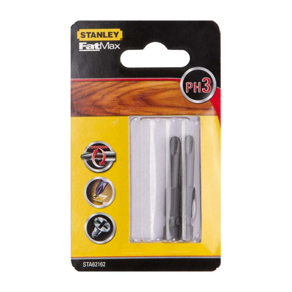 Набор бит STANLEY FatMax Torsion PH 3*50мм из 2 штук  STA62162