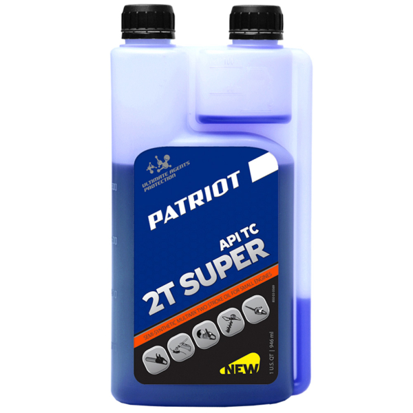 Масло Patriot Garden Super Active 2T 2-х тактное полусинтетика с дозатором 1 литр