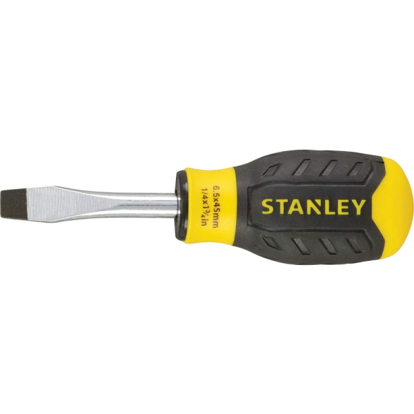 Отвертка STANLEY CUSHIONGRIP прямой шлиц 6,5x45мм     0-64-917