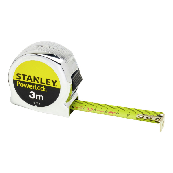 Рулетка STANLEY MICRO POWERLOCK  измерительная 3м*19мм     0-33-522