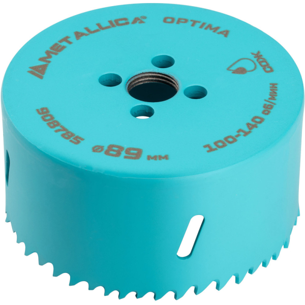 Коронка биметаллическая METALLICA Optima 89 мм 3 1/2" Vario 5/8-18UNF   908785