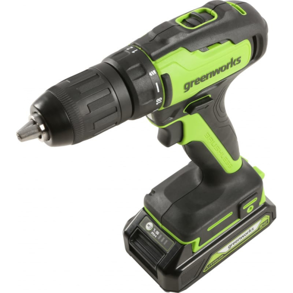 Дрель аккумуляторная GREENWORKS GD24DD35 24 V c акк и з/у   3704007UA