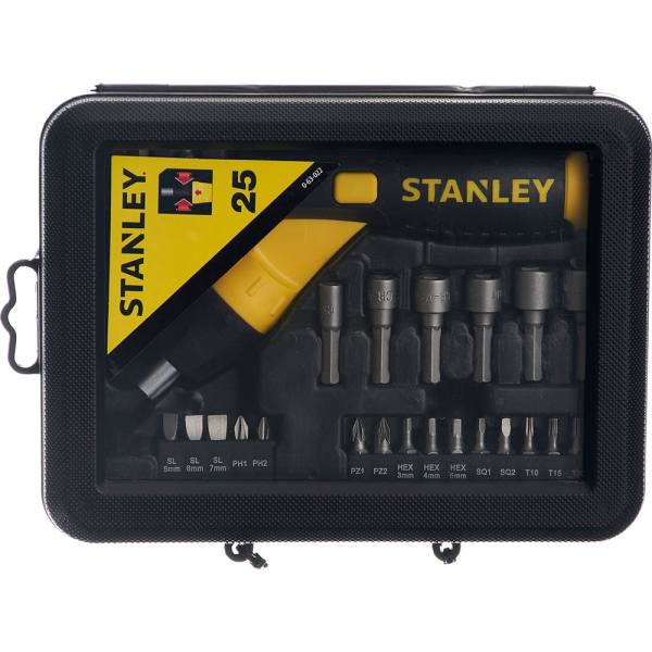 Набор бит + отвертка STANLEY 22 предмета     0-63-022