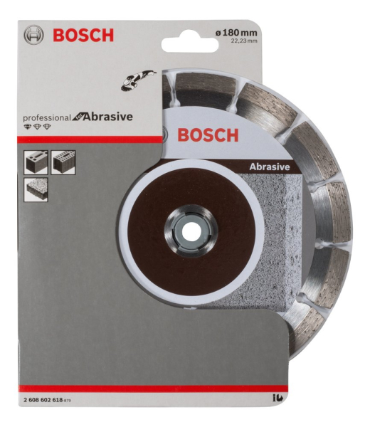 Диск алмазный BOSCH Abrasive 180*22.2 сегмент   2.608.602.618