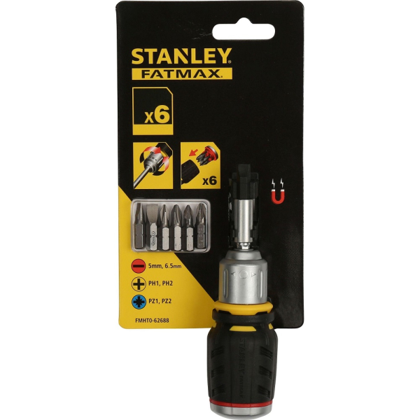 Отвертка STANLEY FATMAX c 6-тью вставками     FMHT0-62688