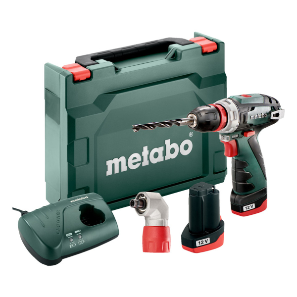 Дрель аккумуляторная Metabo PowerMaxx BS Quick 12 В   600156950