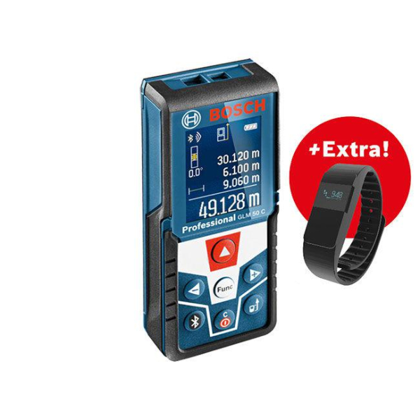 Измеритель длины BOSCH GLM 50 C + фитнес-браслет    0.615.994.0LS