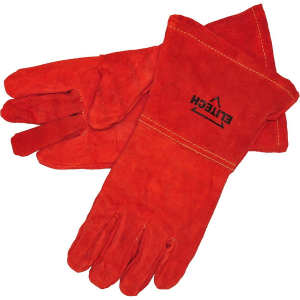 Краги сварщика ELITECH красные   0606.015700