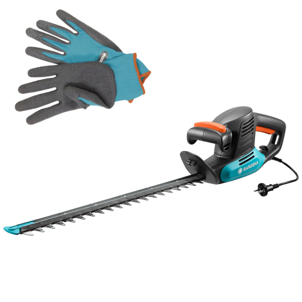 Кусторез электрический Gardena EasyCut 450/50 + перчатки садовые   09831-33.000.00