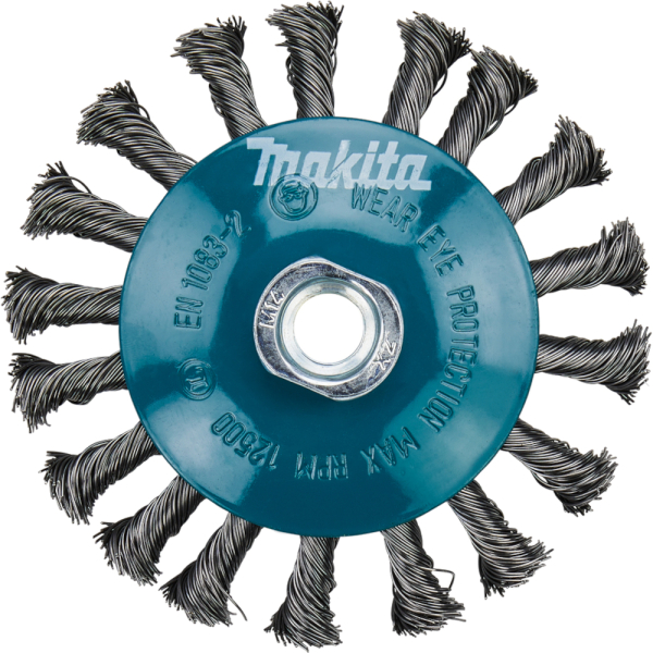 Щетка Makita 115 мм проволочная конусная для УШМ   D-39883