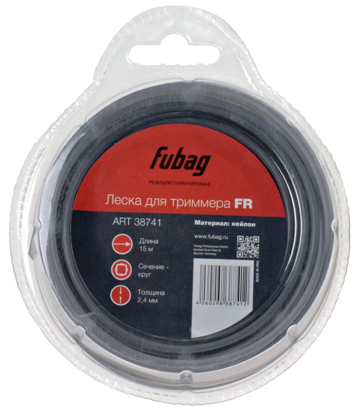 Леска Fubag 2,4*15 м (круг)