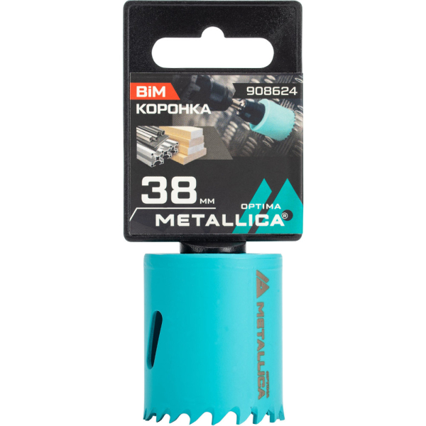 Коронка биметаллическая METALLICA Optima 38 мм 1 1/2" Vario 5/8-18UNF   908624