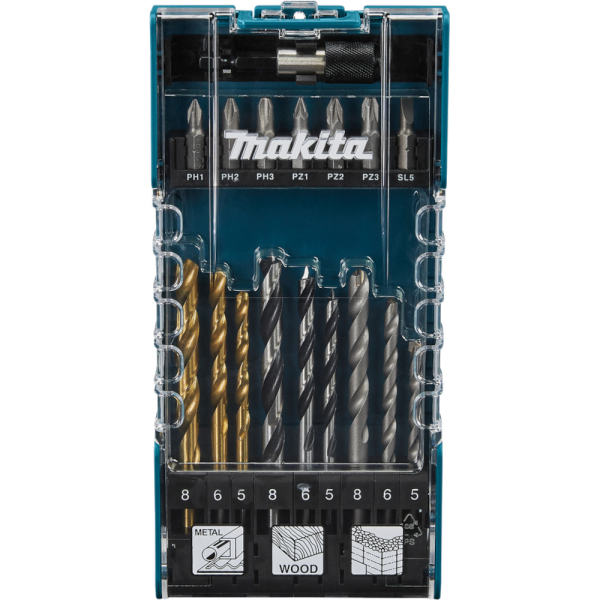 Набор сверл и бит Makita 17 шт   D-74887