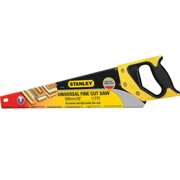 Ножовка STANLEY FINE FINISH по дереву 500мм/20"     1-20-101