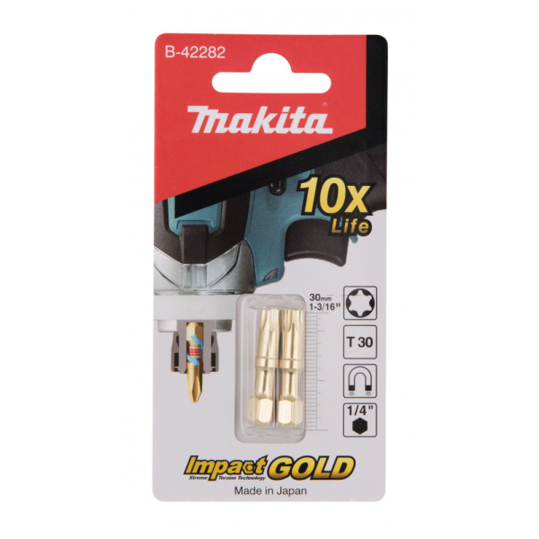 Бита Makita Impact T30-30 мм  2 шт   B-42282