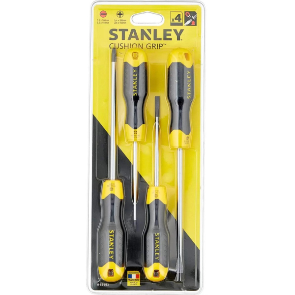 Набор отверток STANLEY CUSHIONGRIP 4шт.    0-65-013