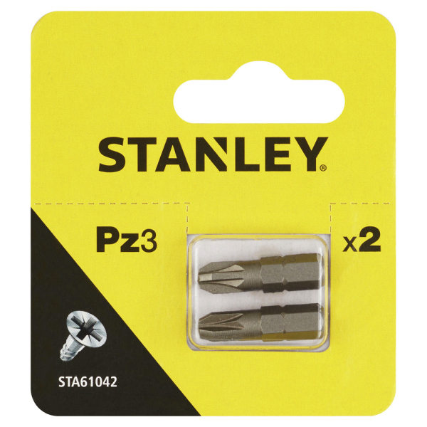 Набор бит STANLEY PZ 3*25мм из 2 штук  STA61042