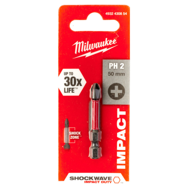 Бита Milwaukee SHOCKWAVE PH2 50мм