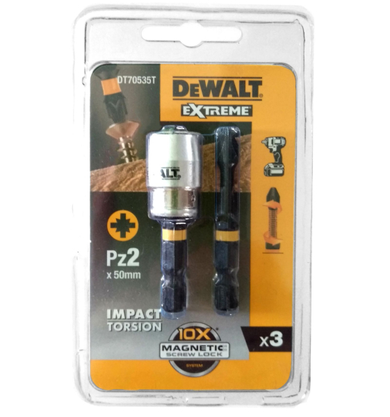 Набор бит DEWALT DT 70535T из 2 штук + магнитный держатель