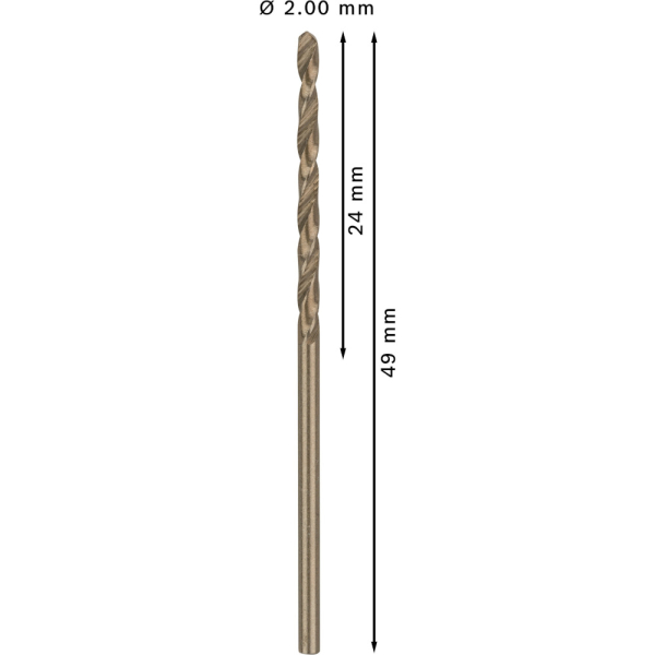 Сверло BOSCH HSS-Co Standardline  2,0*49 по металлу   2.608.585.874