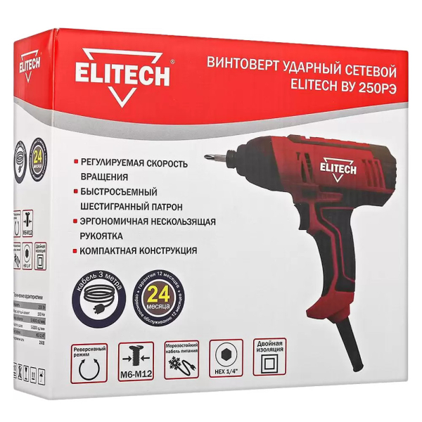 Шуруповерт ELITECH ВУ 250 РЭ