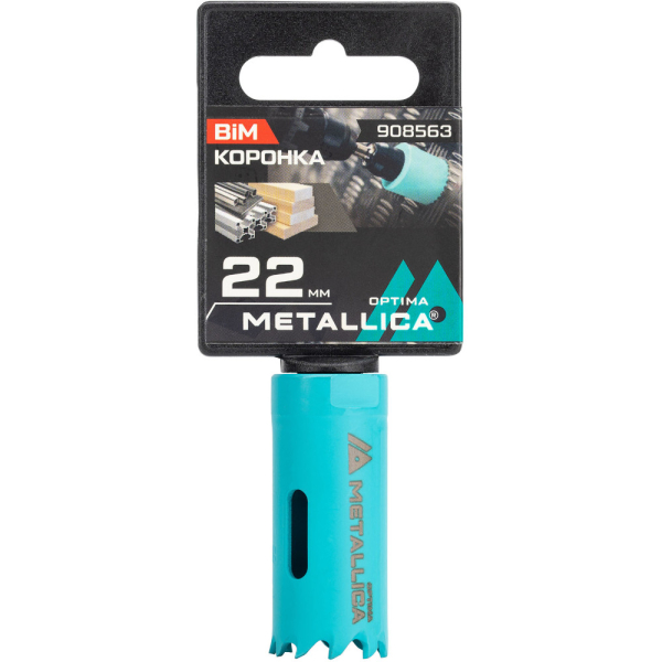 Коронка биметаллическая METALLICA Optima 22 мм 7/8" Vario 1/2-20UNF   908563