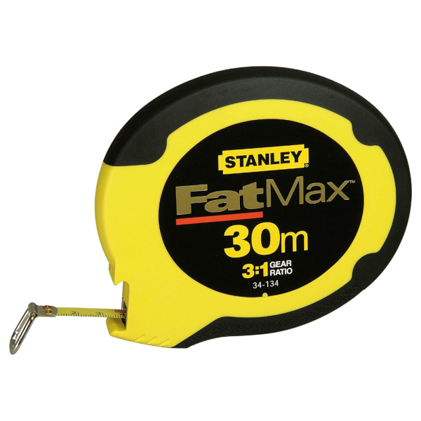 Рулетка STANLEY измерительная со стальной лентой 30м*10мм     0-34-134