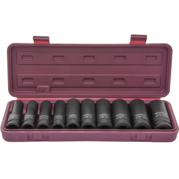 Набор торцевых головок THORVIK 1/2"DR, 10-24 мм, 10 предметов   ISS11210