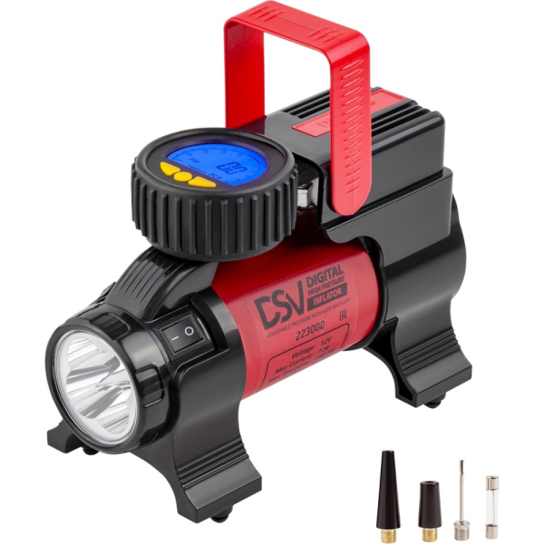 Компрессор автомобильный DSV Smart с LED фонарем   223000