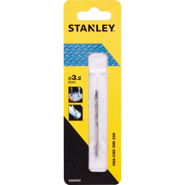 Сверло STANLEY по металлу HSS-G CROWN  3,2*65   STA50702