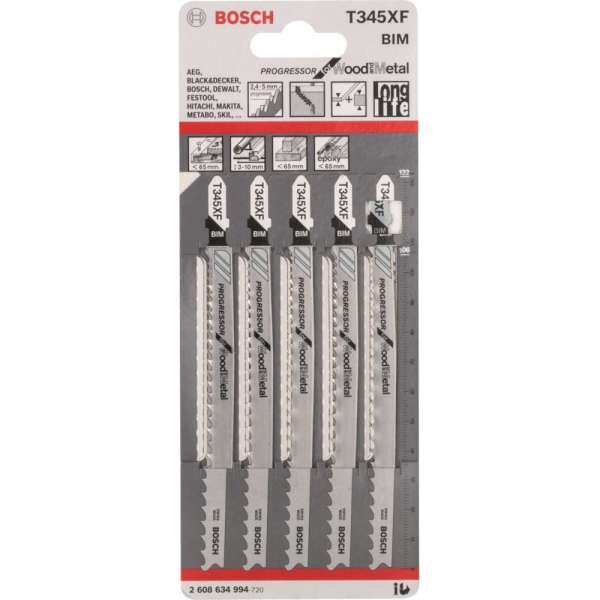 Пилочки BOSCH  T 345  XF     2.608.634.994