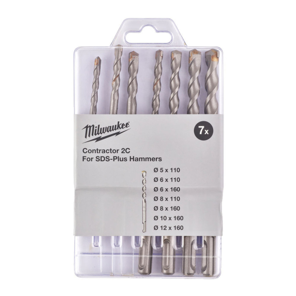 Набор буров Milwaukee Contractor  SDS+ 7 шт