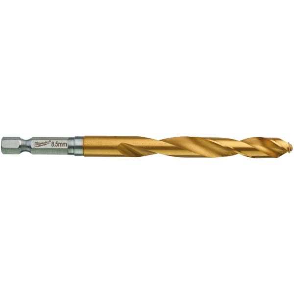 Сверло Milwaukee RedHEX HSS-G TiN по металлу 8.5 мм