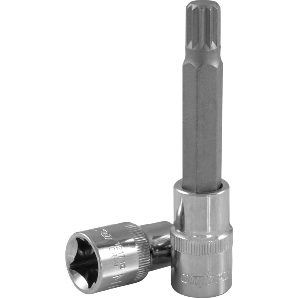 Насадка торцевая OMBRA 1/2"DR с вставкой-битой SPLINE M14 100 мм   121714