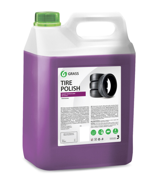Чернитель-полироль шин GRASS "TIRE POLISH" Эффект мокрых шин 6кг   110102.