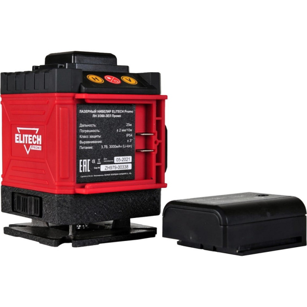 Лазерный уровень ELITECH ЛН 3/360-ЗЕЛ Промо